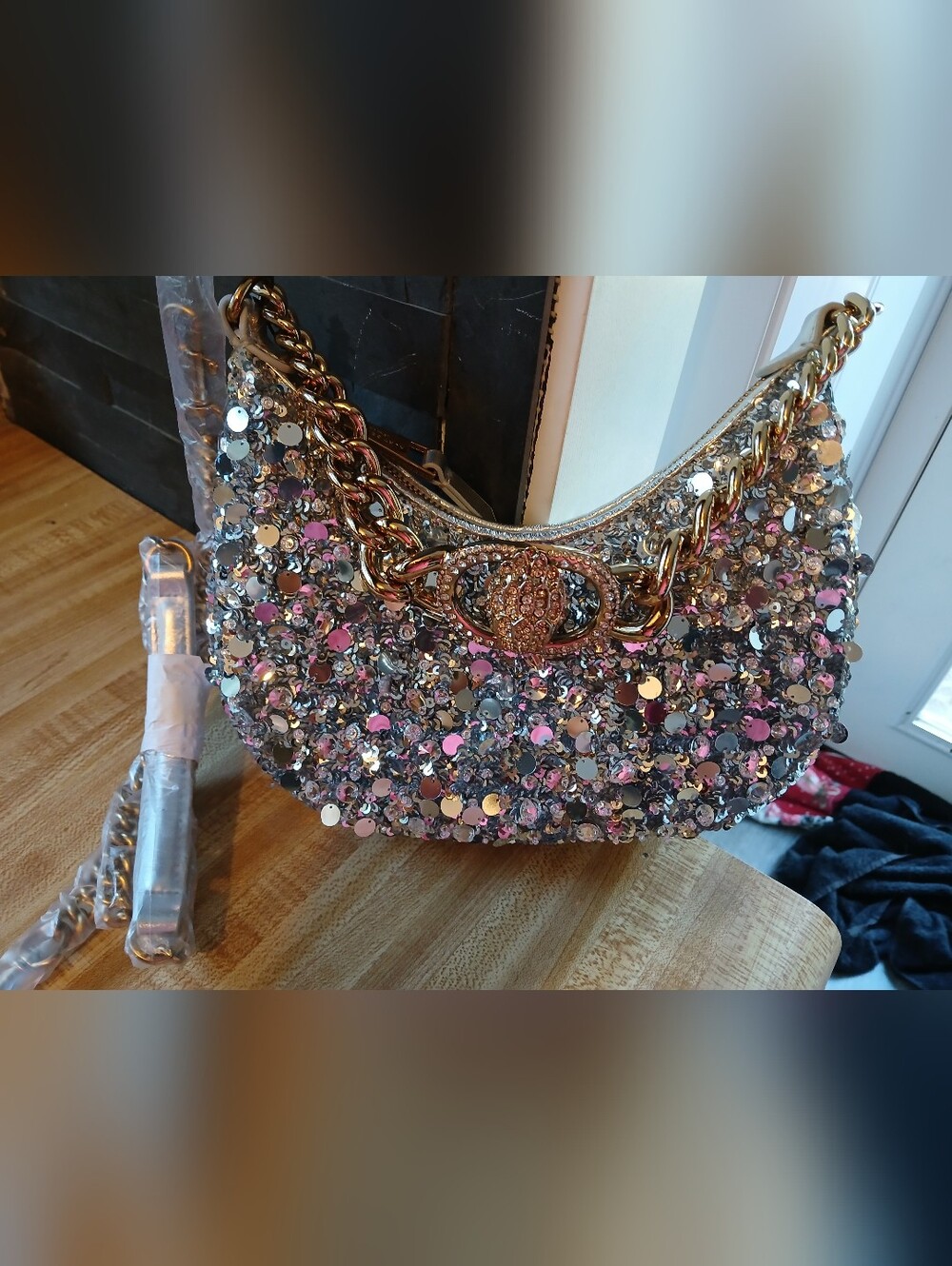 Kurt Geiger NWT Bling Chelsea Stunning Bag W/Dustbag